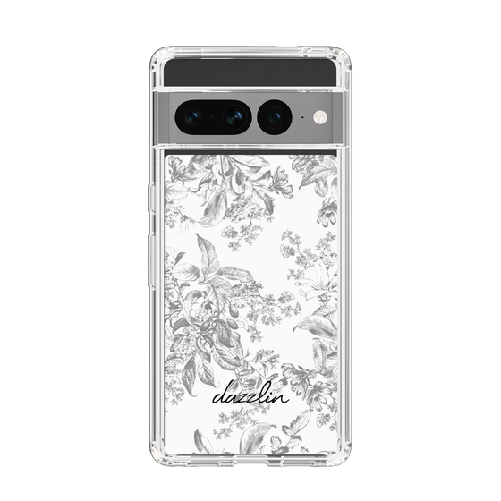 Slim Protection Case［ dazzlin - ToneFlower - Gray ］