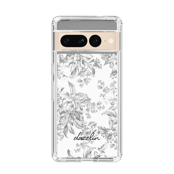 Slim Protection Case［ dazzlin - ToneFlower - Gray ］