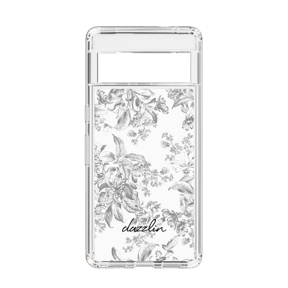 Slim Protection Case［ dazzlin - ToneFlower - Gray ］