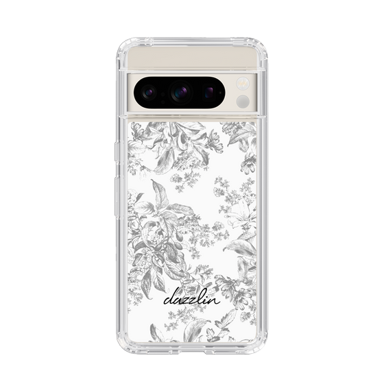 Slim Protection Case［ dazzlin - ToneFlower - Gray ］
