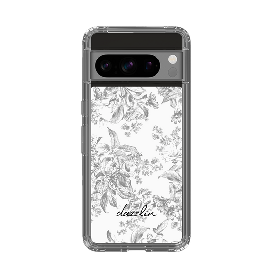 Slim Protection Case［ dazzlin - ToneFlower - Gray ］