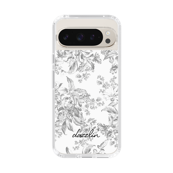 Slim Protection Case［ dazzlin - ToneFlower - Gray ］