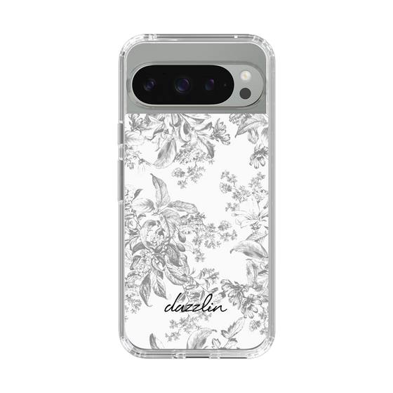 Slim Protection Case［ dazzlin - ToneFlower - Gray ］