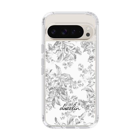 Slim Protection Case［ dazzlin - ToneFlower - Gray ］