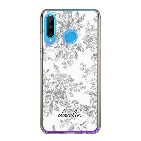 Slim Protection Case［ dazzlin - ToneFlower - Gray ］