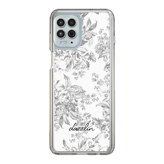 Slim Protection Case［ dazzlin - ToneFlower - Gray ］