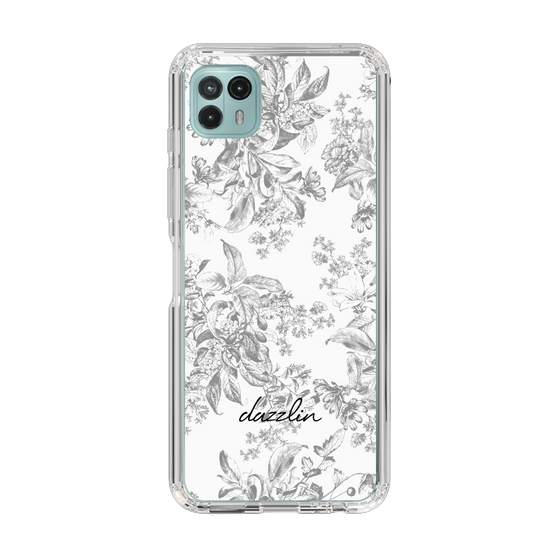 Slim Protection Case［ dazzlin - ToneFlower - Gray ］