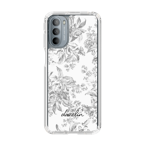 Slim Protection Case［ dazzlin - ToneFlower - Gray ］