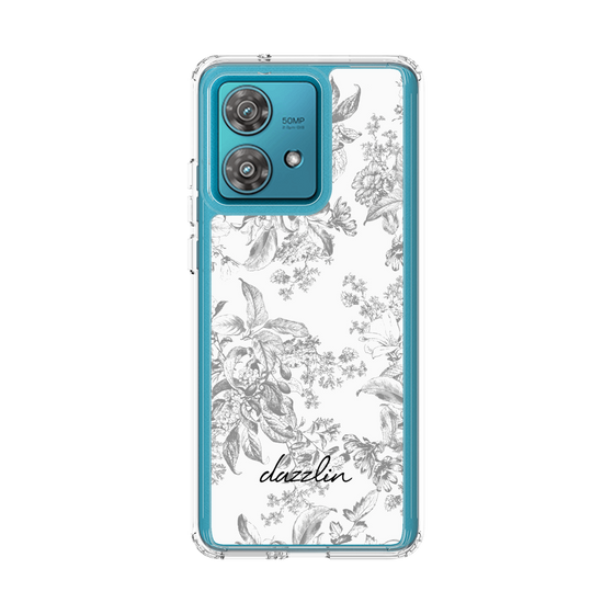 Slim Protection Case［ dazzlin - ToneFlower - Gray ］