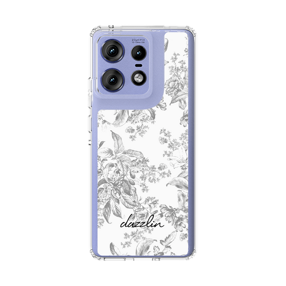 Slim Protection Case［ dazzlin - ToneFlower - Gray ］