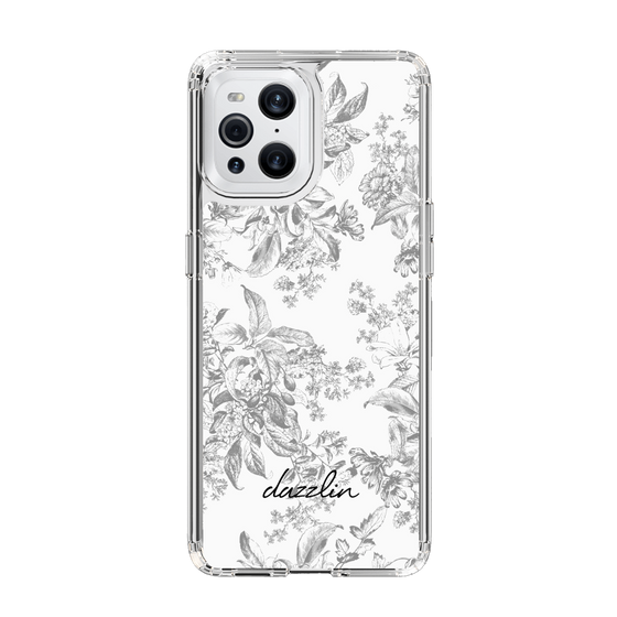 Slim Protection Case［ dazzlin - ToneFlower - Gray ］