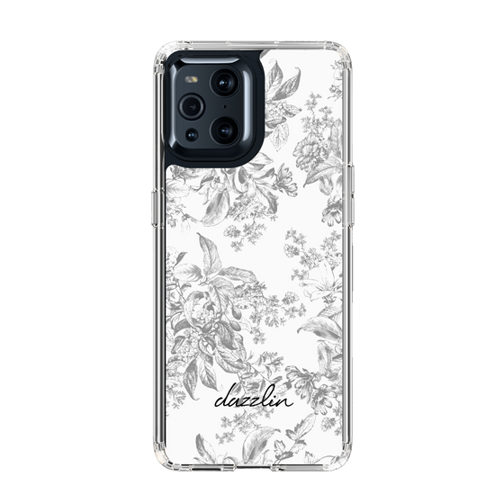 Slim Protection Case［ dazzlin - ToneFlower - Gray ］