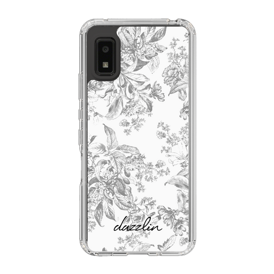 Slim Protection Case［ dazzlin - ToneFlower - Gray ］