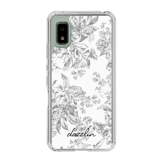 Slim Protection Case［ dazzlin - ToneFlower - Gray ］