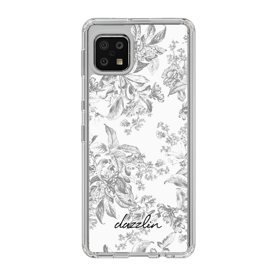 Slim Protection Case［ dazzlin - ToneFlower - Gray ］