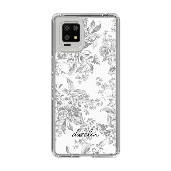 Slim Protection Case［ dazzlin - ToneFlower - Gray ］