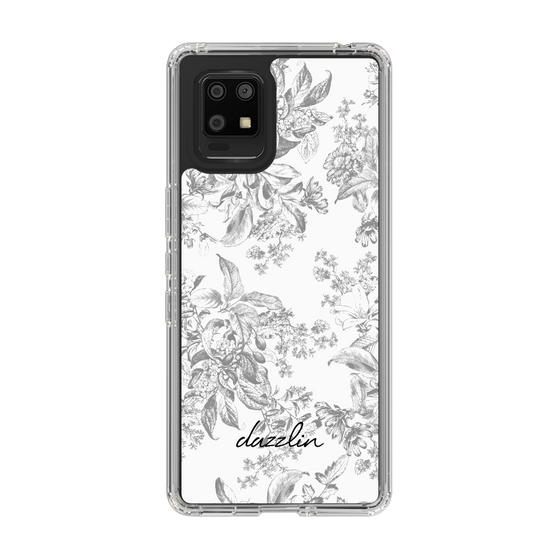 Slim Protection Case［ dazzlin - ToneFlower - Gray ］