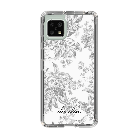 Slim Protection Case［ dazzlin - ToneFlower - Gray ］