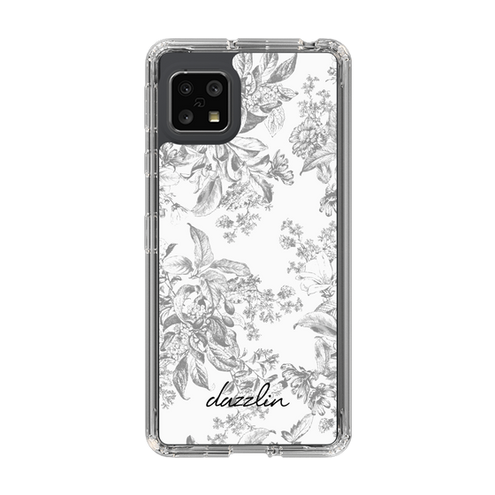 Slim Protection Case［ dazzlin - ToneFlower - Gray ］