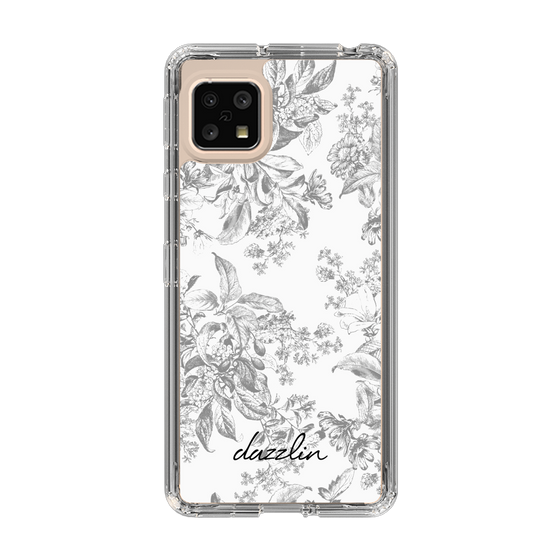 Slim Protection Case［ dazzlin - ToneFlower - Gray ］