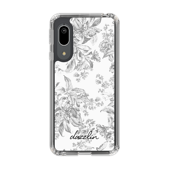 Slim Protection Case［ dazzlin - ToneFlower - Gray ］