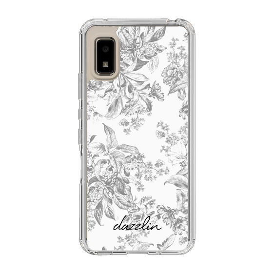 Slim Protection Case［ dazzlin - ToneFlower - Gray ］