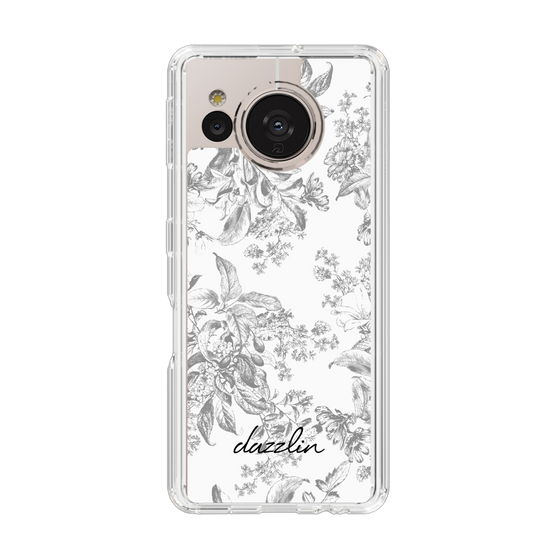 Slim Protection Case［ dazzlin - ToneFlower - Gray ］