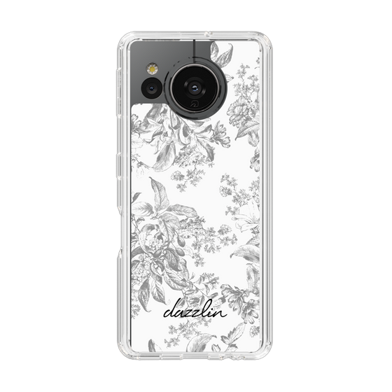Slim Protection Case［ dazzlin - ToneFlower - Gray ］