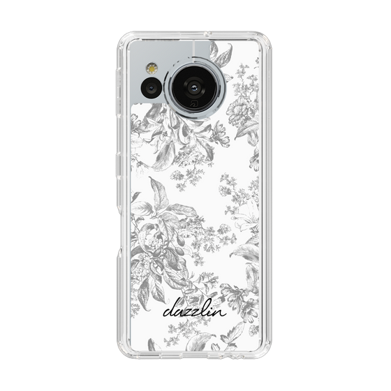 Slim Protection Case［ dazzlin - ToneFlower - Gray ］