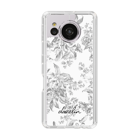 Slim Protection Case［ dazzlin - ToneFlower - Gray ］