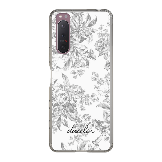 Slim Protection Case［ dazzlin - ToneFlower - Gray ］