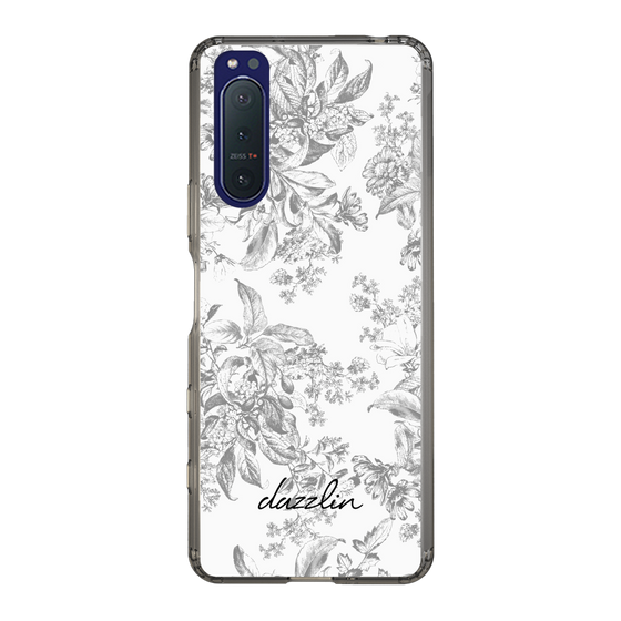 Slim Protection Case［ dazzlin - ToneFlower - Gray ］