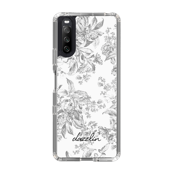 Slim Protection Case［ dazzlin - ToneFlower - Gray ］