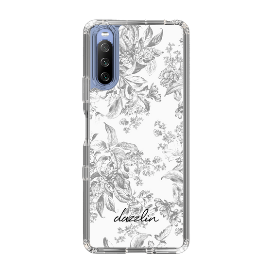 Slim Protection Case［ dazzlin - ToneFlower - Gray ］