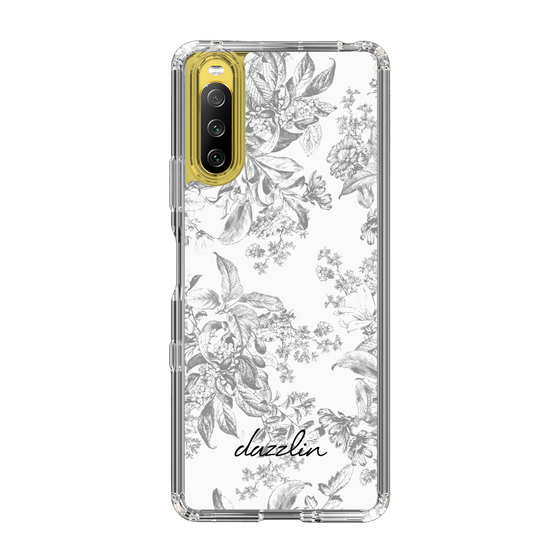 Slim Protection Case［ dazzlin - ToneFlower - Gray ］