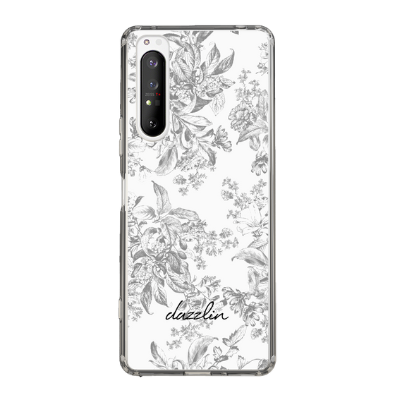 Slim Protection Case［ dazzlin - ToneFlower - Gray ］