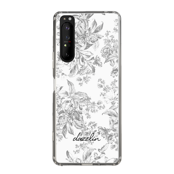 Slim Protection Case［ dazzlin - ToneFlower - Gray ］