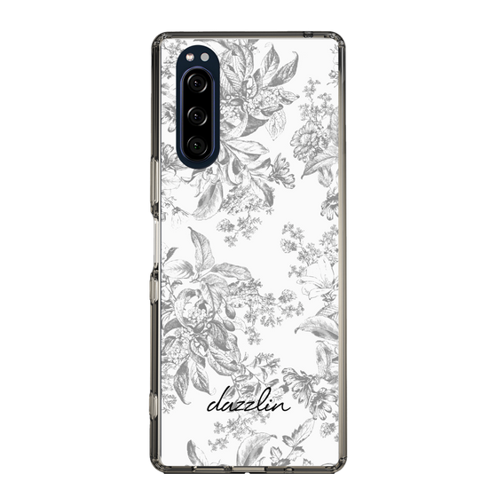 Slim Protection Case［ dazzlin - ToneFlower - Gray ］