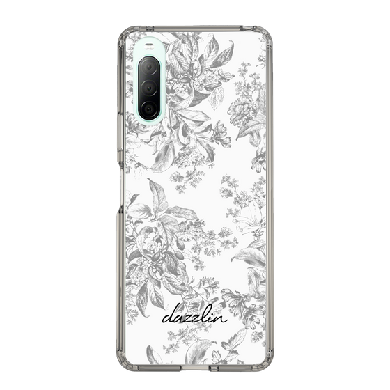 Slim Protection Case［ dazzlin - ToneFlower - Gray ］