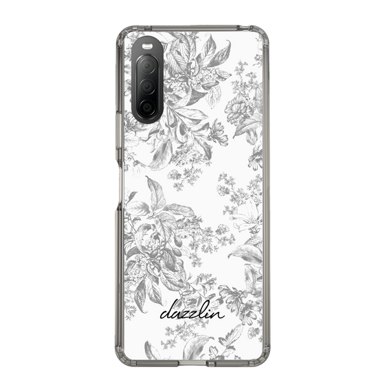 Slim Protection Case［ dazzlin - ToneFlower - Gray ］