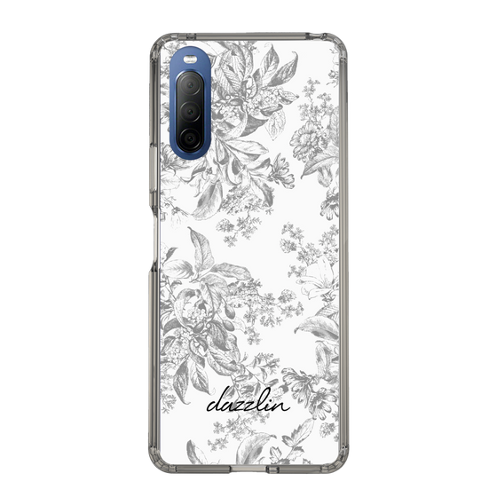 Slim Protection Case［ dazzlin - ToneFlower - Gray ］