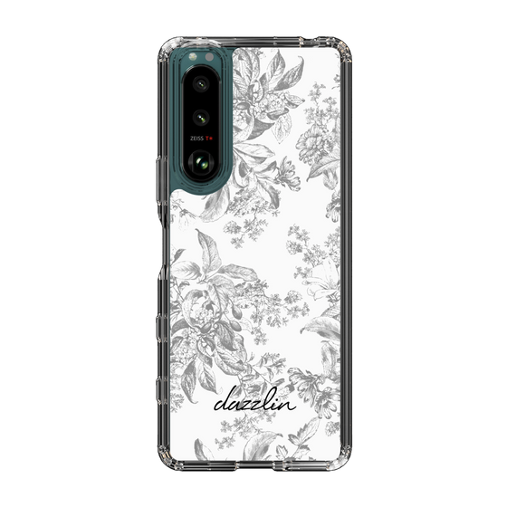 Slim Protection Case［ dazzlin - ToneFlower - Gray ］
