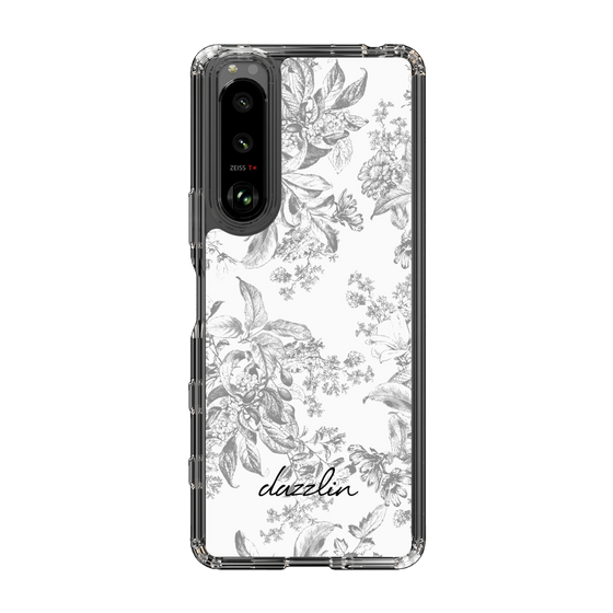 Slim Protection Case［ dazzlin - ToneFlower - Gray ］