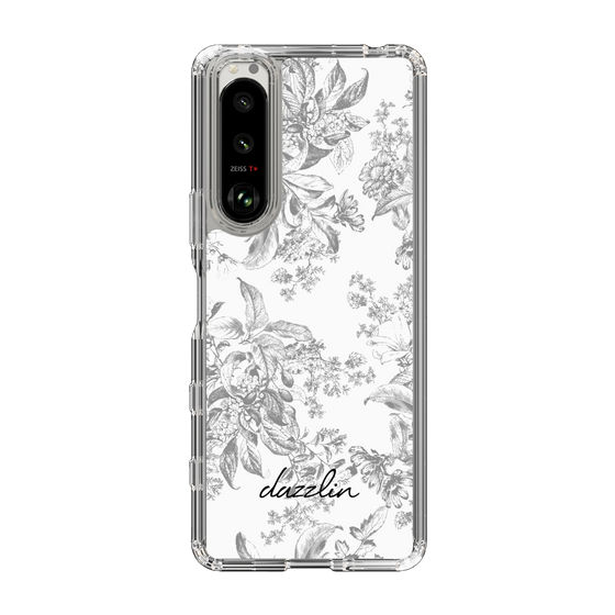 Slim Protection Case［ dazzlin - ToneFlower - Gray ］