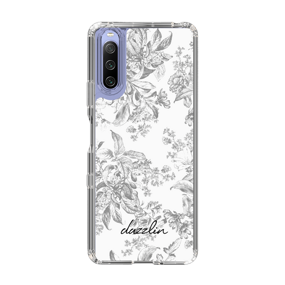 Slim Protection Case［ dazzlin - ToneFlower - Gray ］
