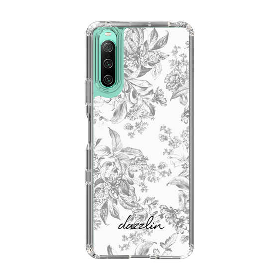 Slim Protection Case［ dazzlin - ToneFlower - Gray ］