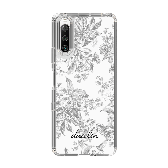 Slim Protection Case［ dazzlin - ToneFlower - Gray ］