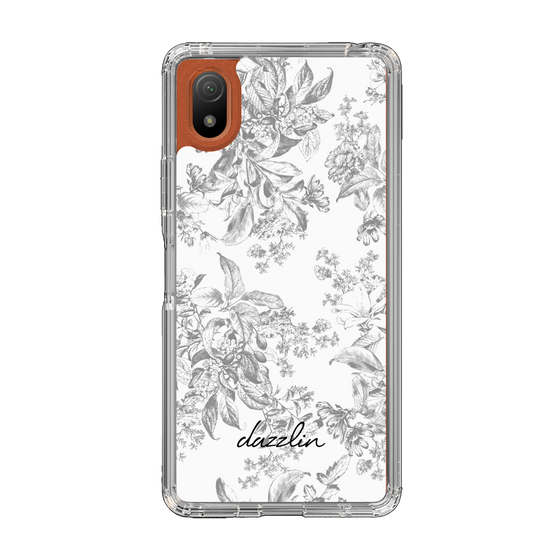 Slim Protection Case［ dazzlin - ToneFlower - Gray ］