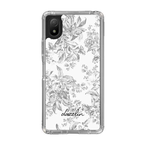 Slim Protection Case［ dazzlin - ToneFlower - Gray ］