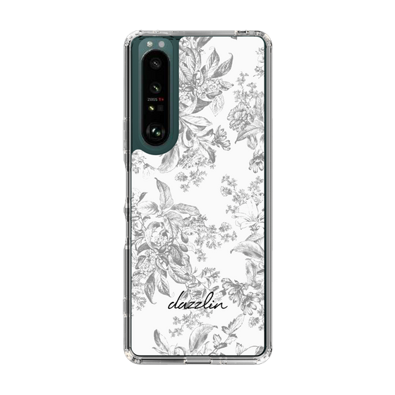 Slim Protection Case［ dazzlin - ToneFlower - Gray ］